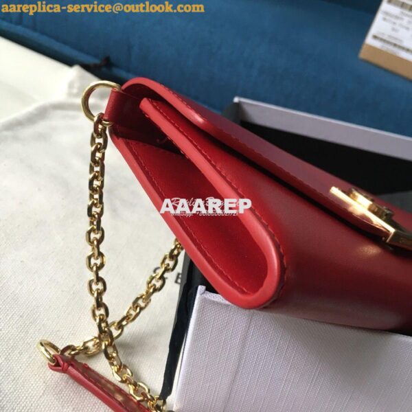 Replica Celine C Wallet On Chain in Smooth Calfskin 10B903 Red 8