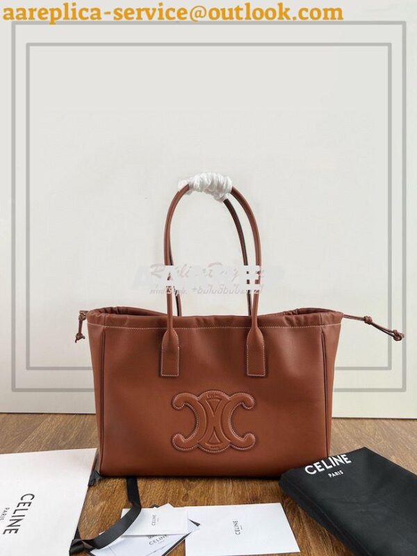 Replica Celine Cabas Drawstring Cuir Triomphe In Smooth Calfskin 19997 5