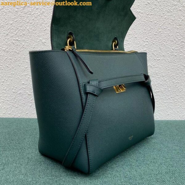 Replica Celine Micro Belt Bag In Amazone Grained Calfskin 5