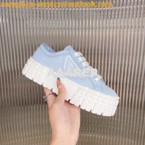 Replica Prada Nylon Gabardine Sneakers 1E260M Blue