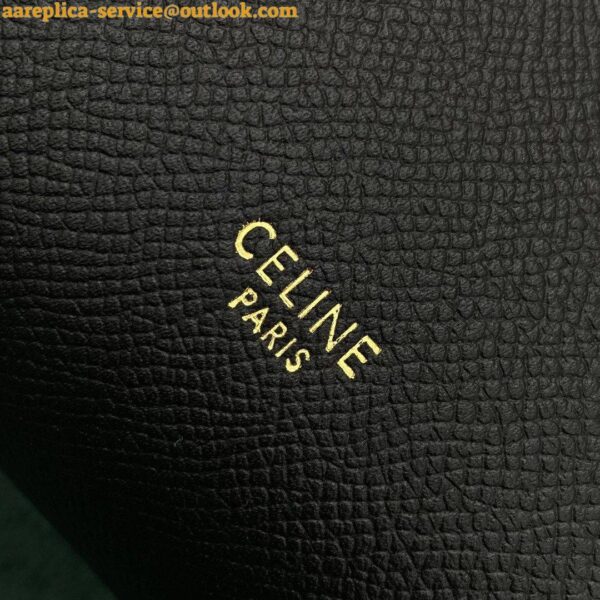 Replica Celine Micro Belt Bag In Black Grained Calfskin 8