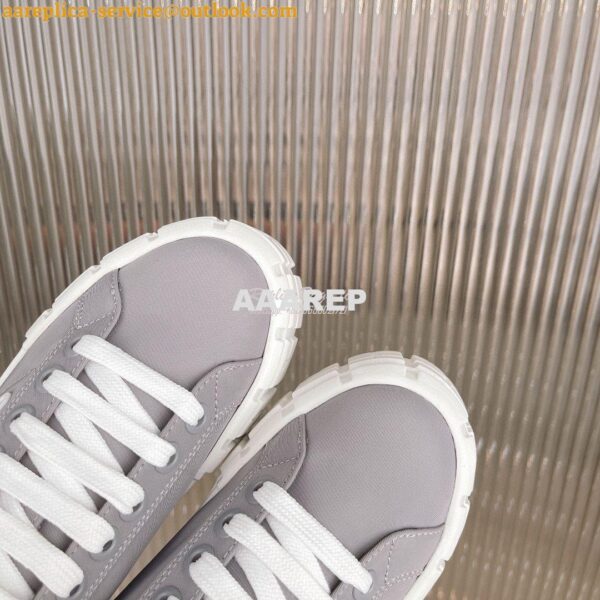 Replica Prada Nylon Gabardine Sneakers 1E260M Grey 8