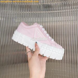 Replica Prada Nylon Gabardine Sneakers 1E260M Pink