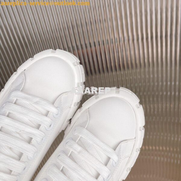 Replica Prada Nylon Gabardine Sneakers 1E260M White 9