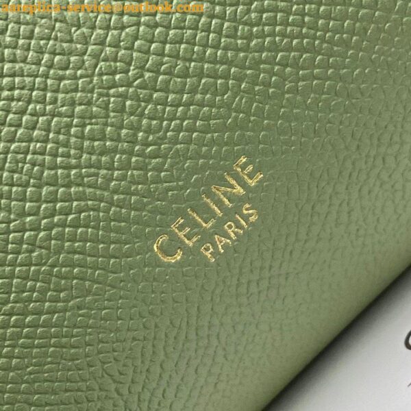 Replica Celine Micro Belt Bag In Light Khaki Grained Calfskin 8