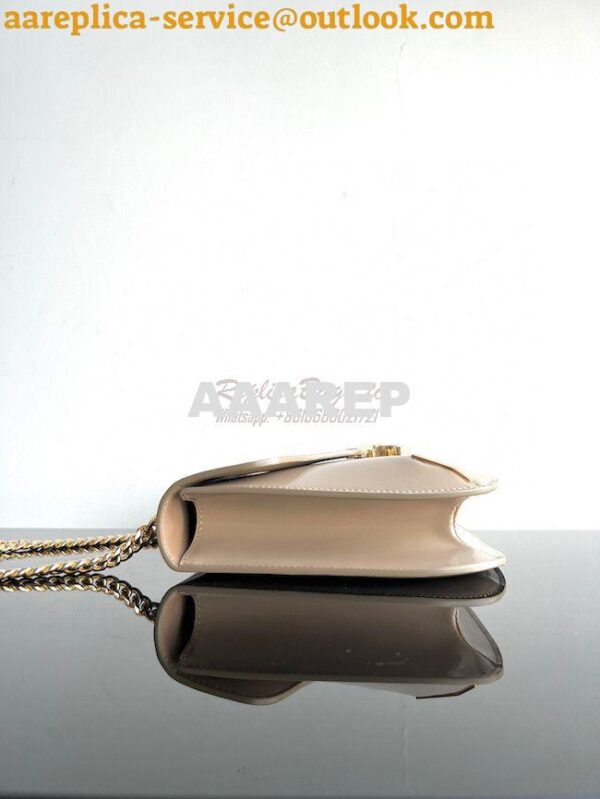 Replica Celine Chain Besace Triomphe In Shiny Calfskin 199273B Safari 7