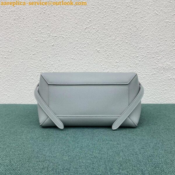 Replica Celine Micro Belt Bag In Mineral Grained Calfskin 5