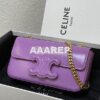 Replica Celine Chain Shoulder Bag Cuir Triomphe In Shiny Calfskin 1992 2