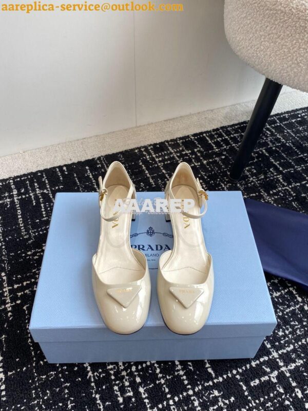 Replica Prada Patent leather pumps 35 mm heel 1I352N 4