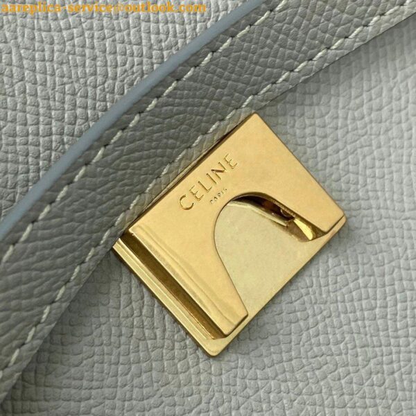 Replica Celine Micro Belt Bag In Vert D'eau Grained Calfskin 14