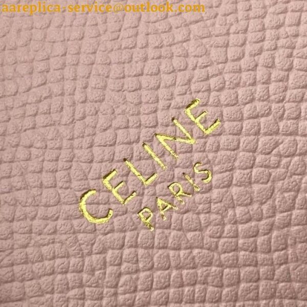 Replica Celine Micro Belt Bag In Vintage Pink Grained Calfskin 6