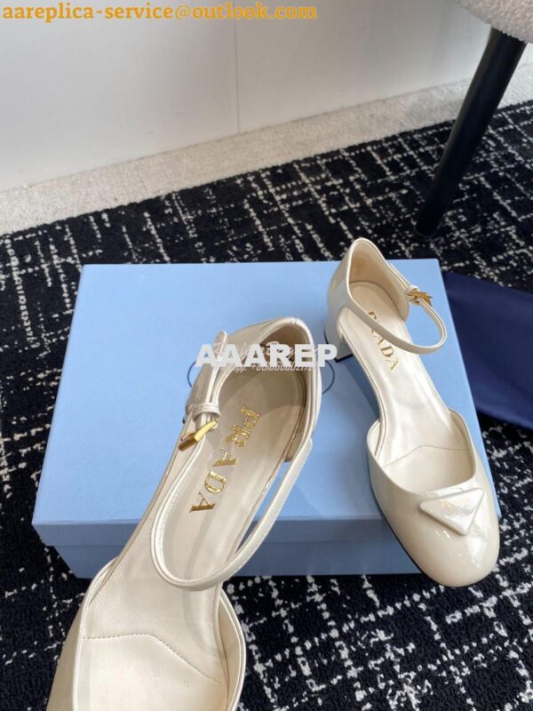 Replica Prada Patent leather pumps 35 mm heel 1I352N 10