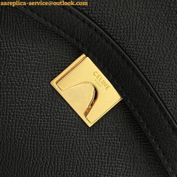 Replica Celine Belt Mini Bag In Black Grained Calfskin 15