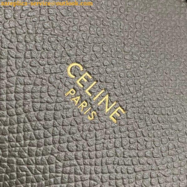 Replica Celine Belt Mini Bag In Grey Grained Calfskin 6