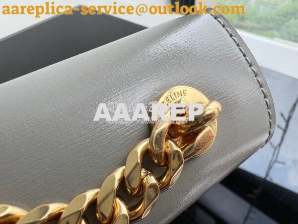 Replica Celine Chain Shoulder Bag Triomphe In Shiny Calfskin 197993 Pa 15