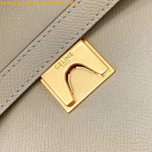 Replica Celine Belt Mini Bag In Light Taupe Grained Calfskin 10