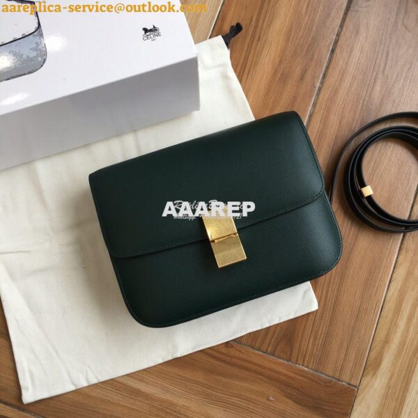 Replica Celine Classic Box Bag in Calfskin with Cork Effect Amazone 11