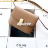 Replica Celine Classic Box Bag in Calfskin with Cork Effect Black 2