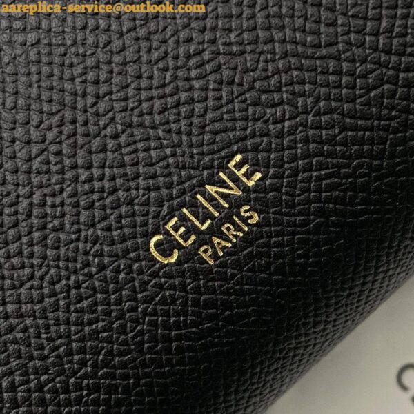 Replica Celine Belt Nano Bag In Black Grained Calfskin 10