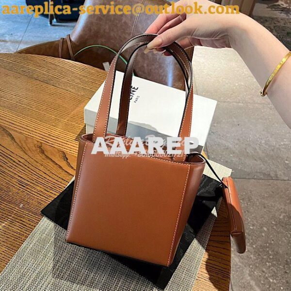 Replica Celine Cube Bag Cuir Triomphe In Smooth Calfskin Tan 199202 8