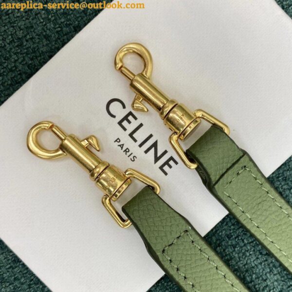 Replica Celine Belt Nano Bag In Light Khaki Grained Calfskin 10