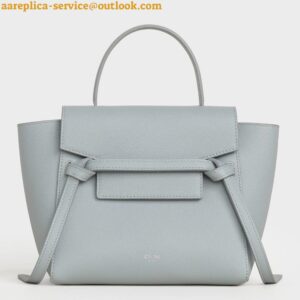 Replica Celine Belt Nano Bag In Mineral Grained Calfskin