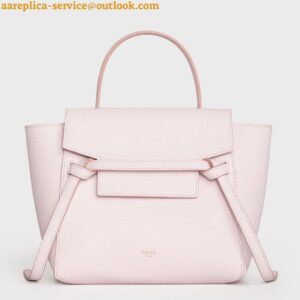 Replica Celine Belt Nano Bag In Pale Pink Grained Calfskin 2