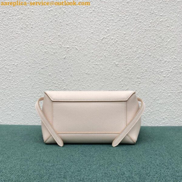 Replica Celine Belt Nano Bag In Pale Pink Grained Calfskin 7