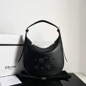 Replica Celine Heloise Bag In Supple Calfskin 114713 Black