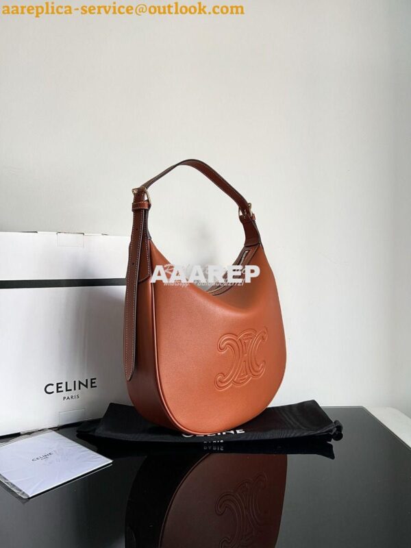 Replica Celine Heloise Bag In Supple Calfskin 114713 Tan 4