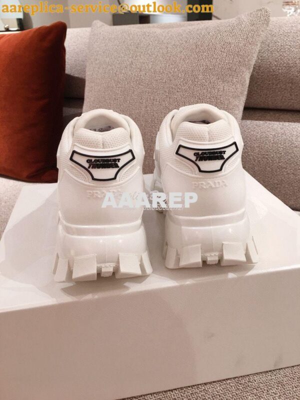 Replica Prada Cloudbust Thunder Sneakers Men Female 1E819L White 10