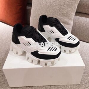 Replica Prada Cloudbust Thunder Sneakers Men Female 1E819L White Black