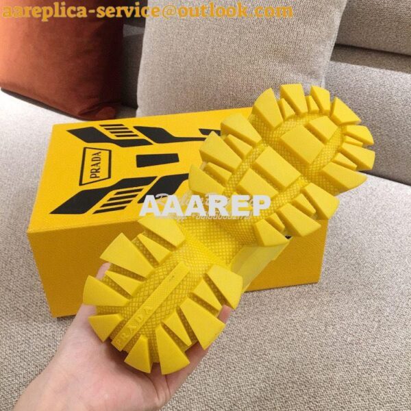 Replica Prada Cloudbust Thunder Sneakers Men Female 1E819L Yellow 10