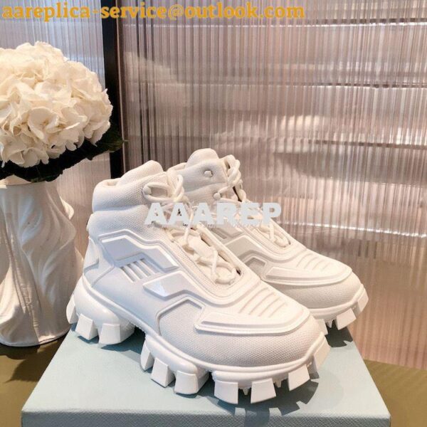 Replica Prada Cloudbust Thunder Sneakers Men/ Female 2TG180 White 3