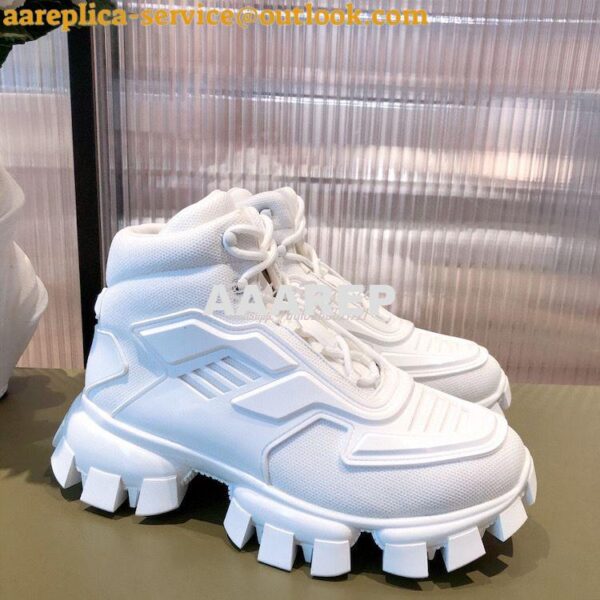 Replica Prada Cloudbust Thunder Sneakers Men/ Female 2TG180 White 5