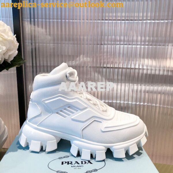 Replica Prada Cloudbust Thunder Sneakers Men/ Female 2TG180 White 6