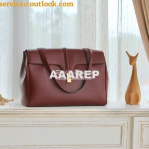 Replica Celine Large Soft 16 Bag In Smooth Calfskin 194043 Burgundy