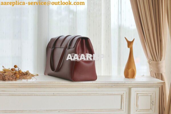 Replica Celine Large Soft 16 Bag In Smooth Calfskin 194043 Burgundy 4