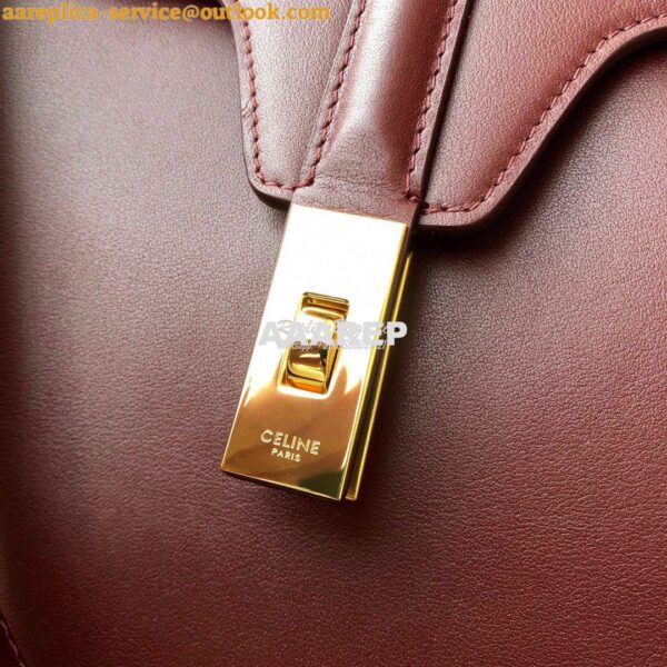 Replica Celine Large Soft 16 Bag In Smooth Calfskin 194043 Burgundy 10