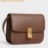 Replica Celine Classic Box Medium Bag In Bordeaux Box Calfskin