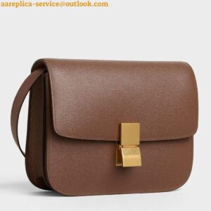 Replica Celine Classic Box Medium Bag In Camel Box Calfskin