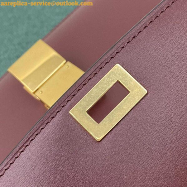 Replica Celine Classic Box Medium Bag In Bordeaux Box Calfskin 13