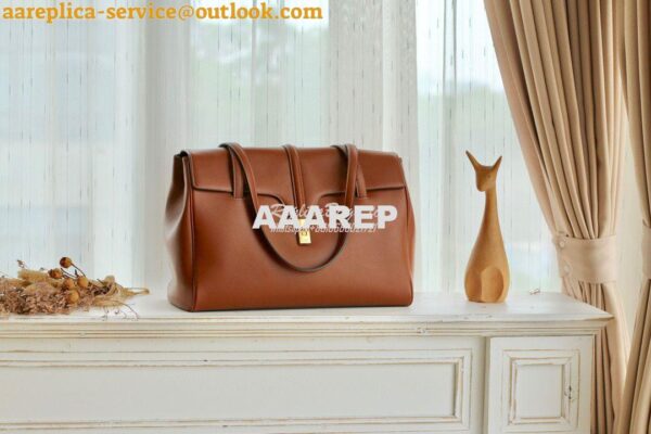 Replica Celine Large Soft 16 Bag In Smooth Calfskin 194043 Tan 3