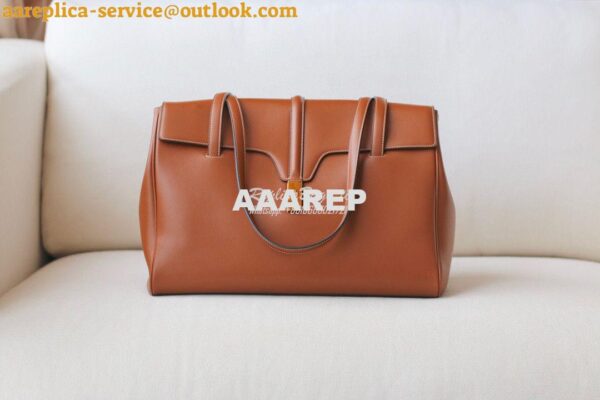 Replica Celine Large Soft 16 Bag In Smooth Calfskin 194043 Tan 5