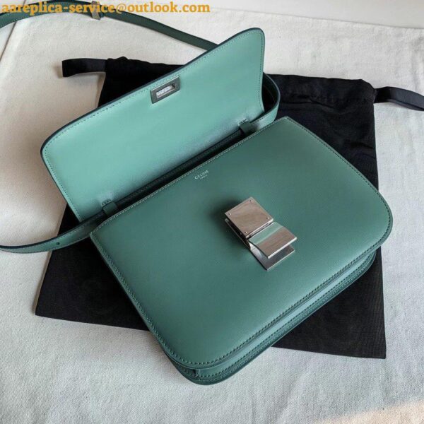 Replica Celine Classic Box Medium Bag In Celadon Box Calfskin 7