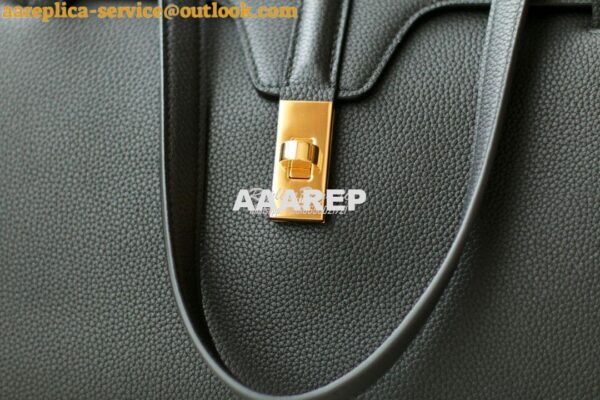 Replica Celine Large Soft 16 Bag In Supple Grained Calfskin 194043 Bla 10