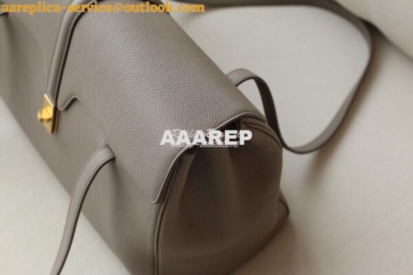 Replica Celine Large Soft 16 Bag In Supple Grained Calfskin 194043 Gre 10