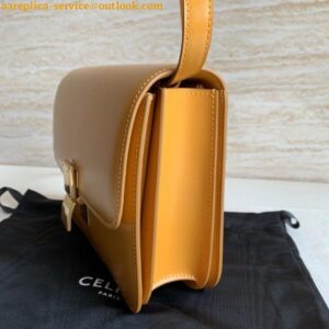 Replica Celine Classic Box Medium Bag In Yellow Box Calfskin