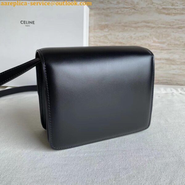 Replica Celine Classic Box Small Bag In Black Box Calfskin 6