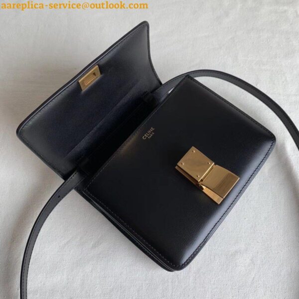 Replica Celine Classic Box Small Bag In Black Box Calfskin 8